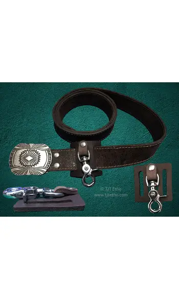 Porte clé de ceinture en cuir