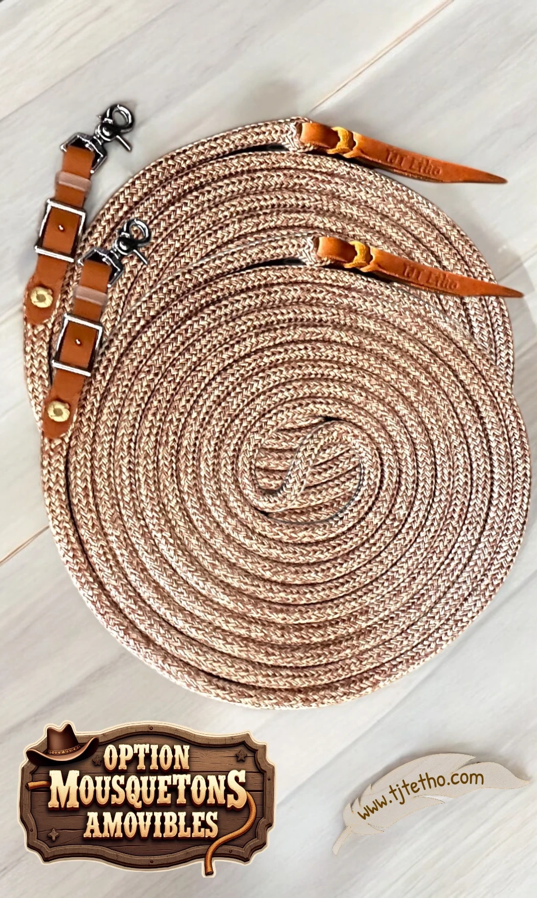 Longue rêne Célia 2X7m 14mm