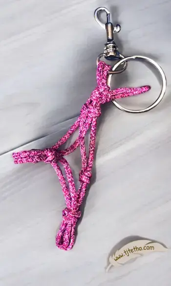 Porte clés mini licol éthologique noeud