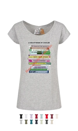 T-shirt B: La bibliothèque du cavalier !