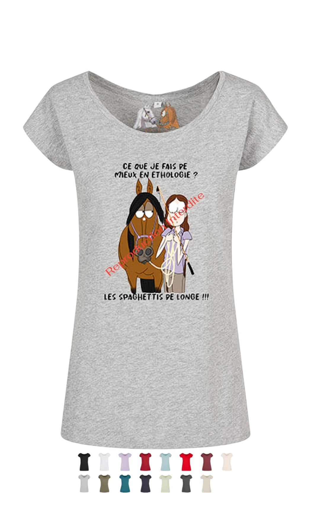 T-shirt B : Spaghettis de longe !