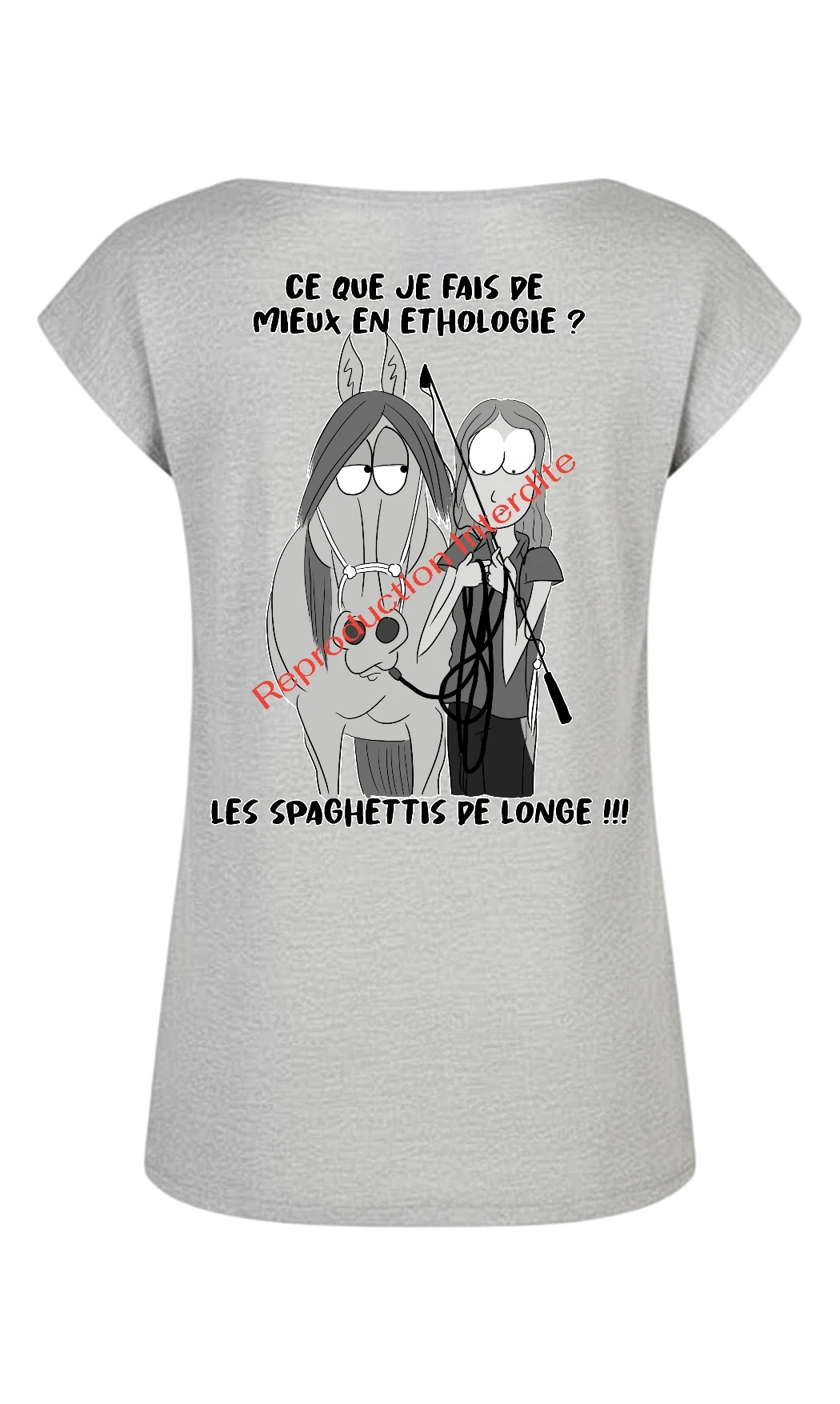 T-shirt B : Spaghettis de longe !