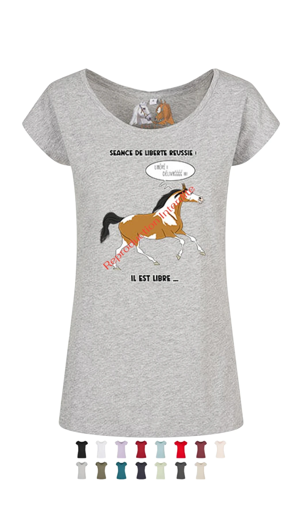 T-shirt B: Séance de liberté réussie !