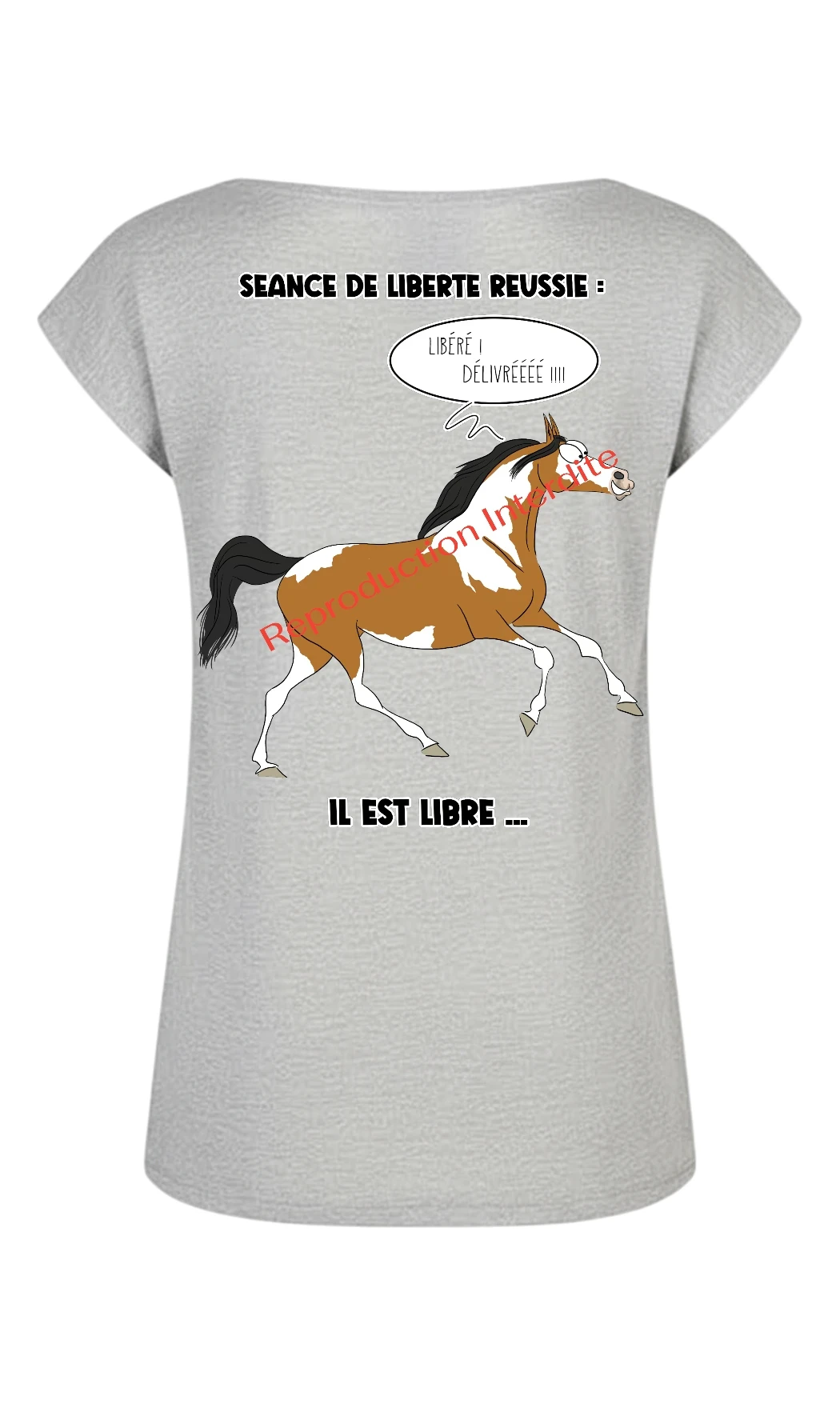 T-shirt B: Séance de liberté réussie !