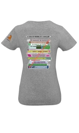 T-shirt V : La bibliothèque du cavalier