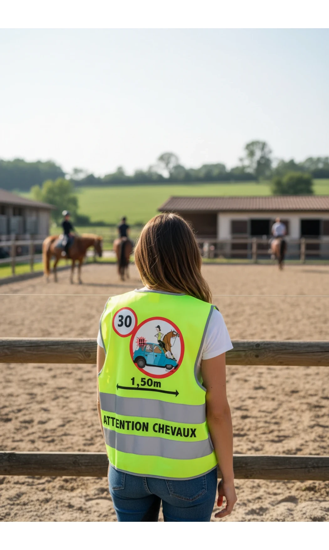Gilet de sécurité adulte avec dessin