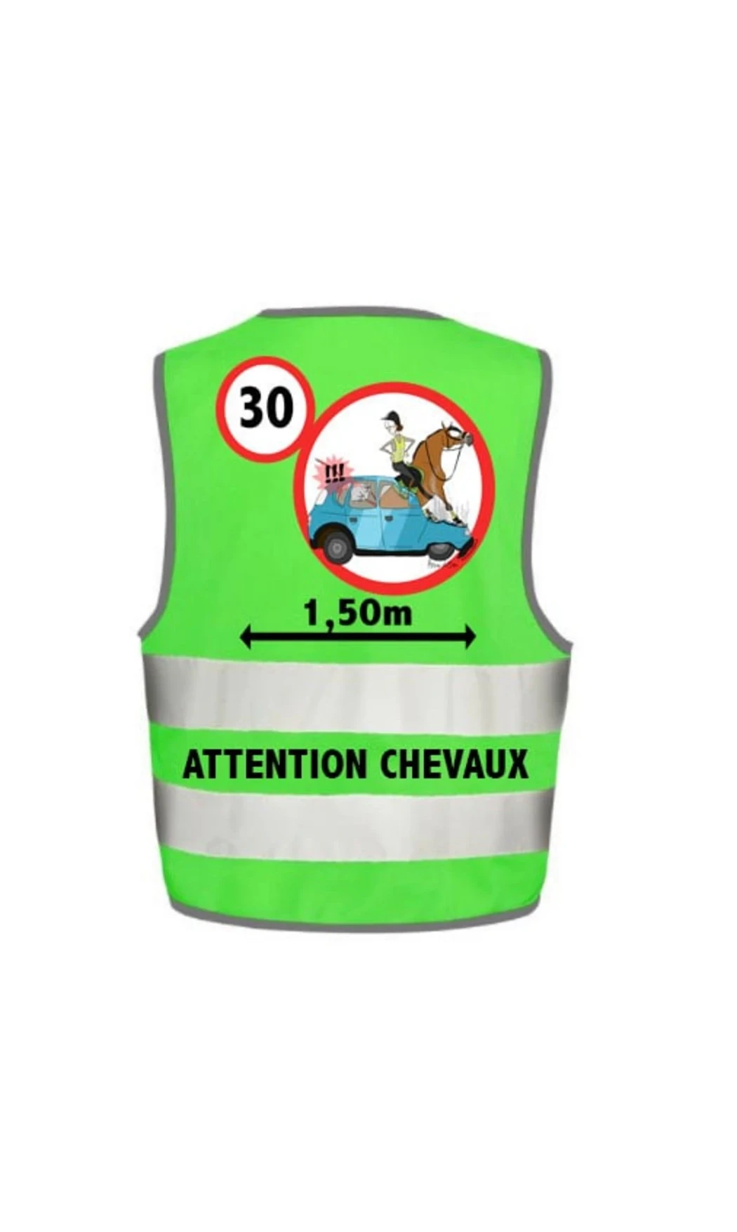 Gilet de sécurité adulte avec dessin