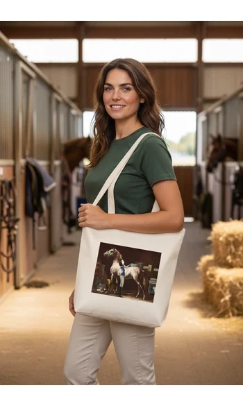 Sac shopping Géricault "Pur sang arabe"