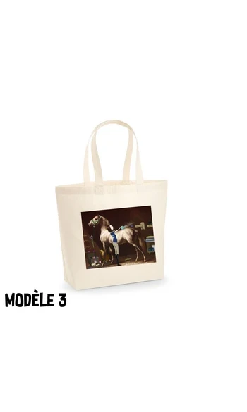 Sac shopping Géricault "Pur sang arabe"