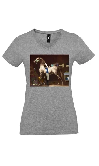 T-Shirt Géricault "Pur sang Arabe gris"