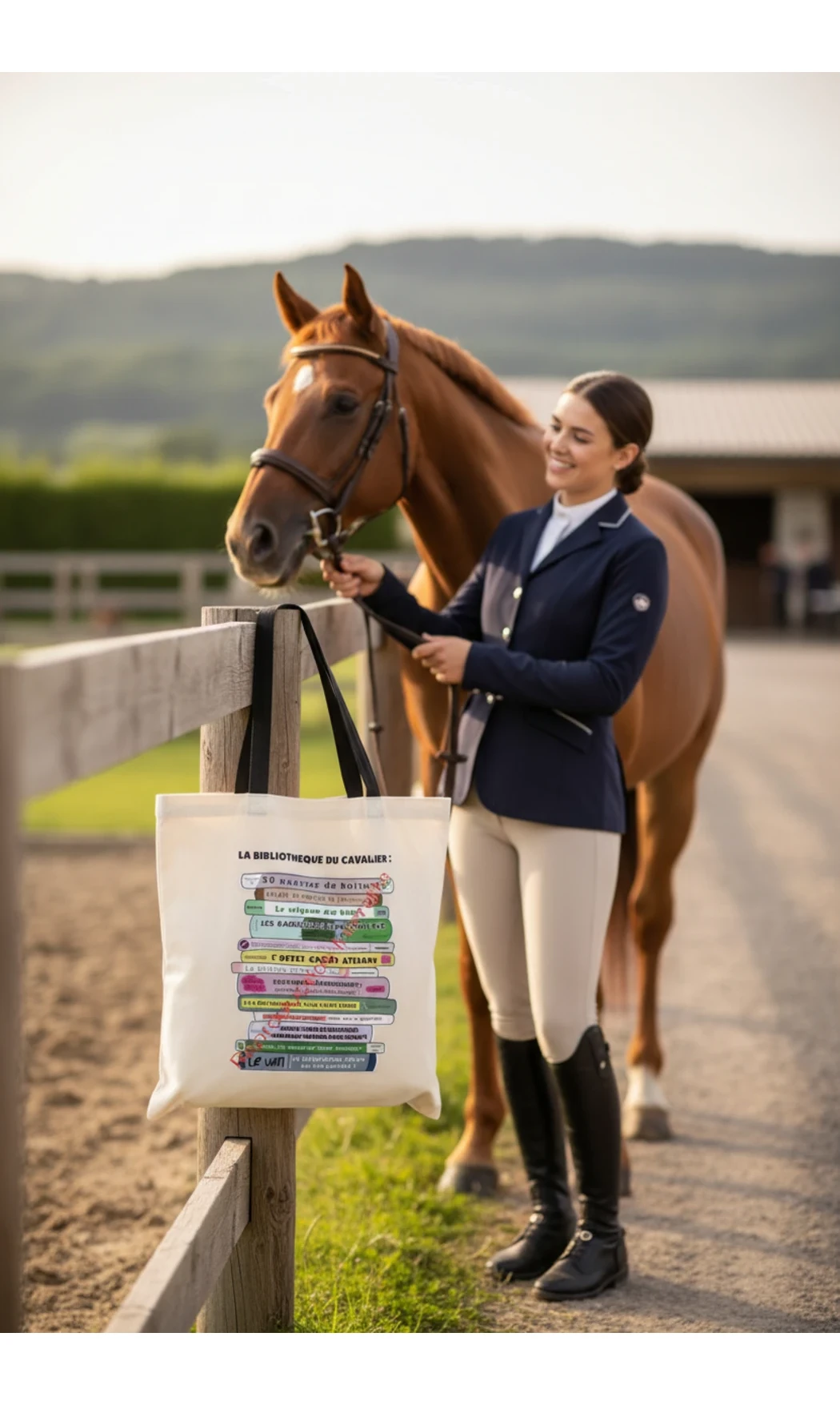 Sac shopping Bibliothèque du cavalier