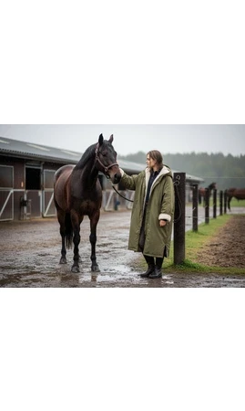 Manteau d’écurie imper. doublé sherpa AD